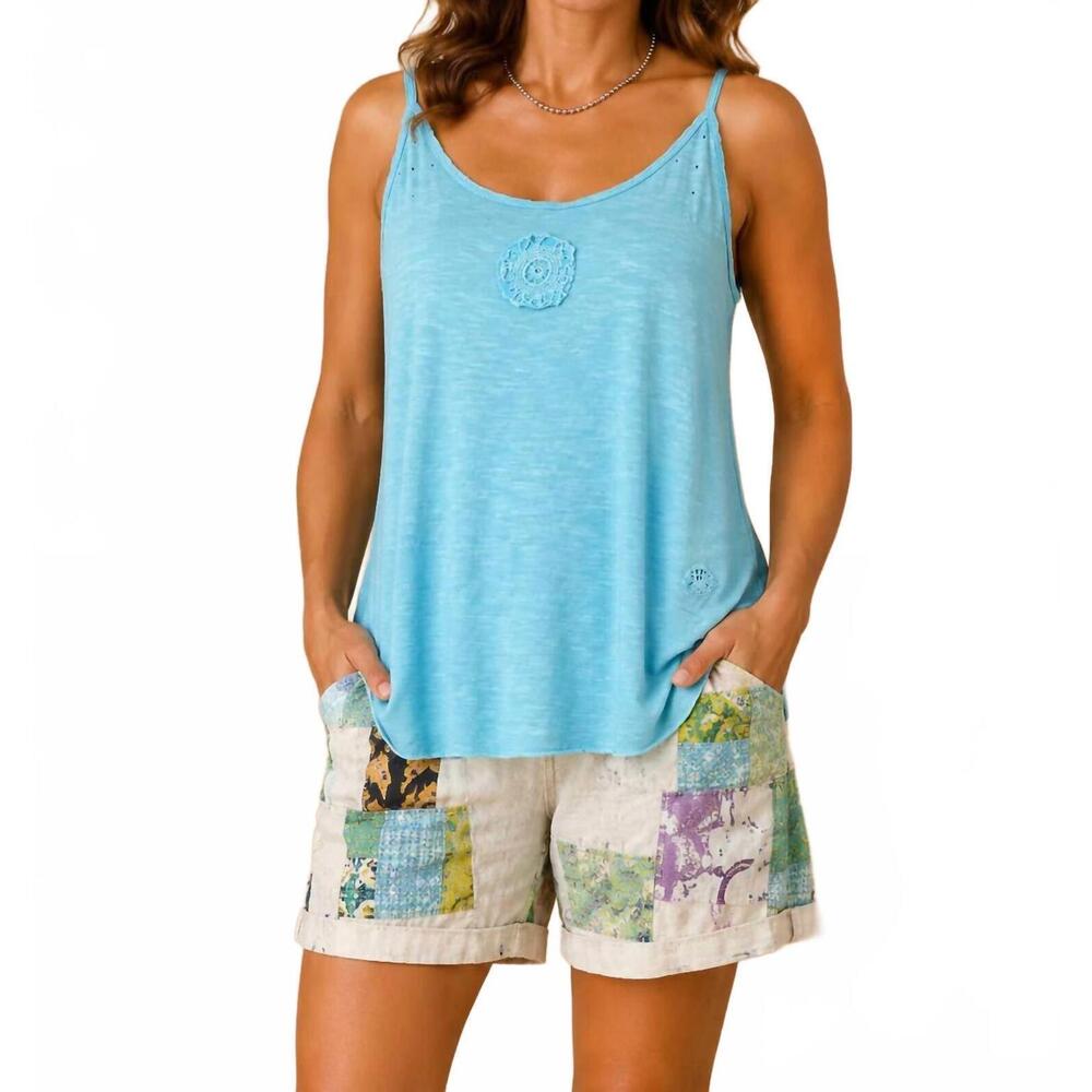 NEW PAPERLACE boho layering tank in baby blue
